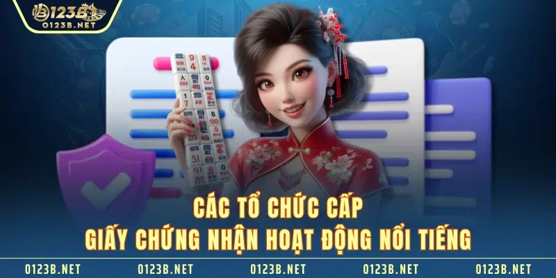 Các tổ chức cấp giấy chứng nhận hoạt động nổi tiếng