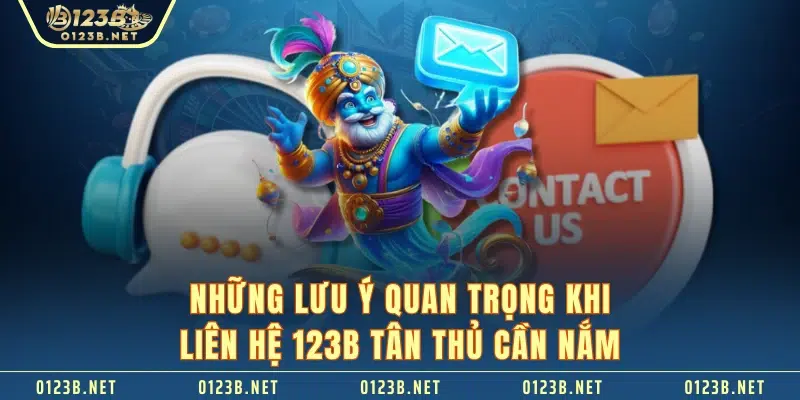 Những lưu ý quan trọng khi liên hệ 123B tân thủ cần nắm 